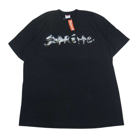 Supreme シュプリーム 18AW Liquid Tee リキッド ロゴ 半袖 Tシャツ ブラック系 L【新古品】【未使用】【中古】
