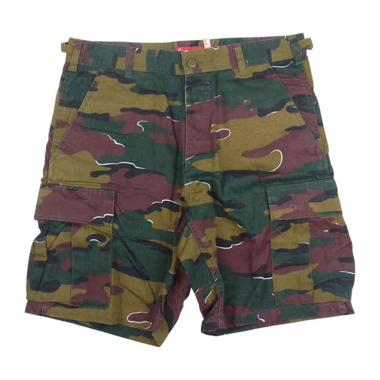 Supreme シュプリーム 18SS Cargo short Jigsaw Camo ジグソー カモ カーゴ ショーツ ハーフ パンツ マルチカラー系 32【極上美品】【中古】