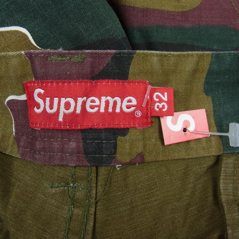Supreme シュプリーム 18SS Cargo short Jigsaw Camo ジグソー カモ カーゴ ショーツ ハーフ パンツ マルチカラー系 32【極上美品】【中古】