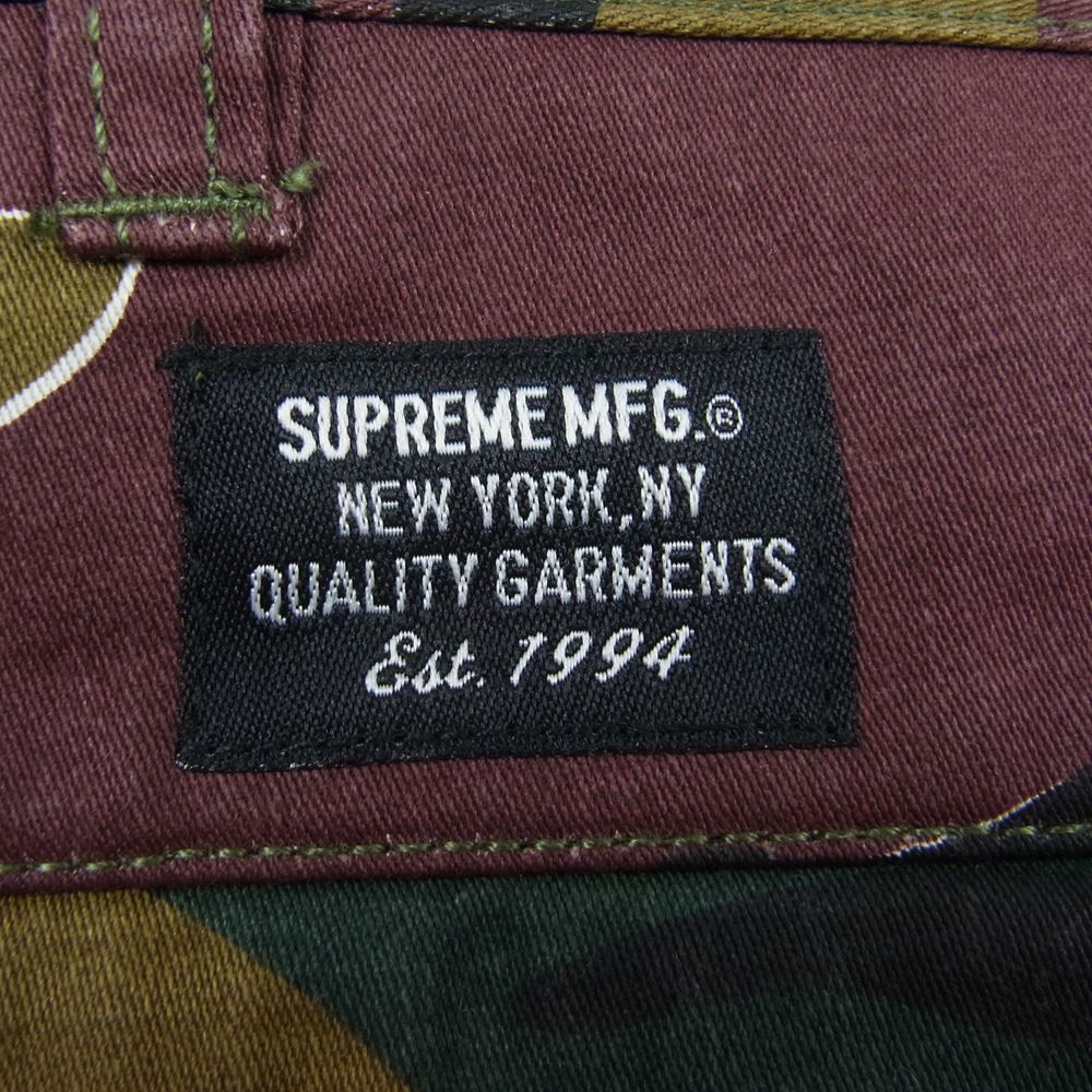 Supreme シュプリーム 18SS Cargo short Jigsaw Camo ジグソー カモ カーゴ ショーツ ハーフ パンツ マルチカラー系 32【極上美品】【中古】