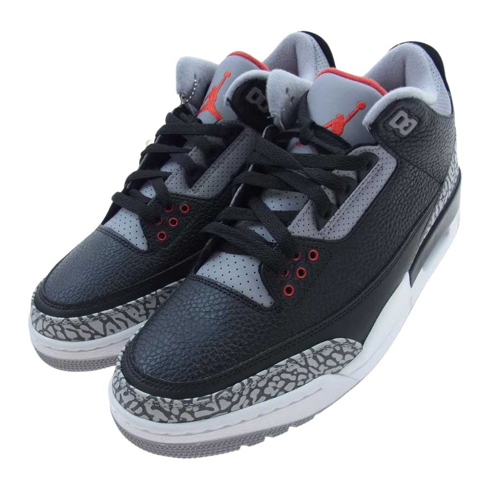 NIKE ナイキ 854262-001 Air Jordan 3 Retro OG Black Cement エア ジョーダン 3 レトロ OG ブラック セメント ブラック系 27.5cm【新古品】【未使用】【中古】
