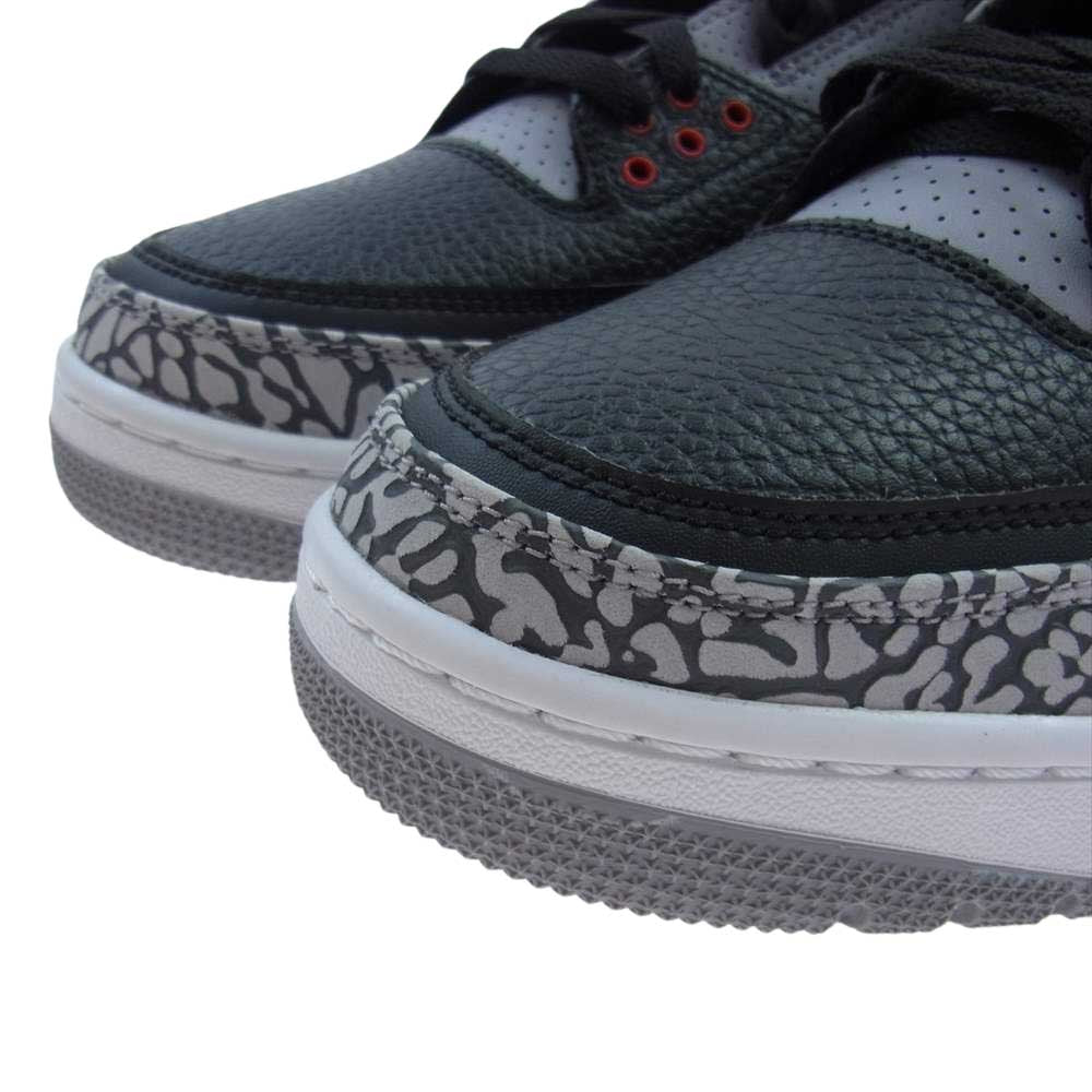 NIKE ナイキ 854262-001 Air Jordan 3 Retro OG Black Cement エア ジョーダン 3 レトロ OG ブラック セメント ブラック系 27.5cm【新古品】【未使用】【中古】