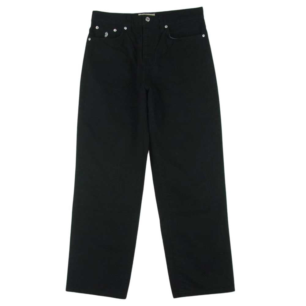 STUSSY ステューシー ブラック デニム パンツ コットン トルコ製 ブラック系 28【中古】