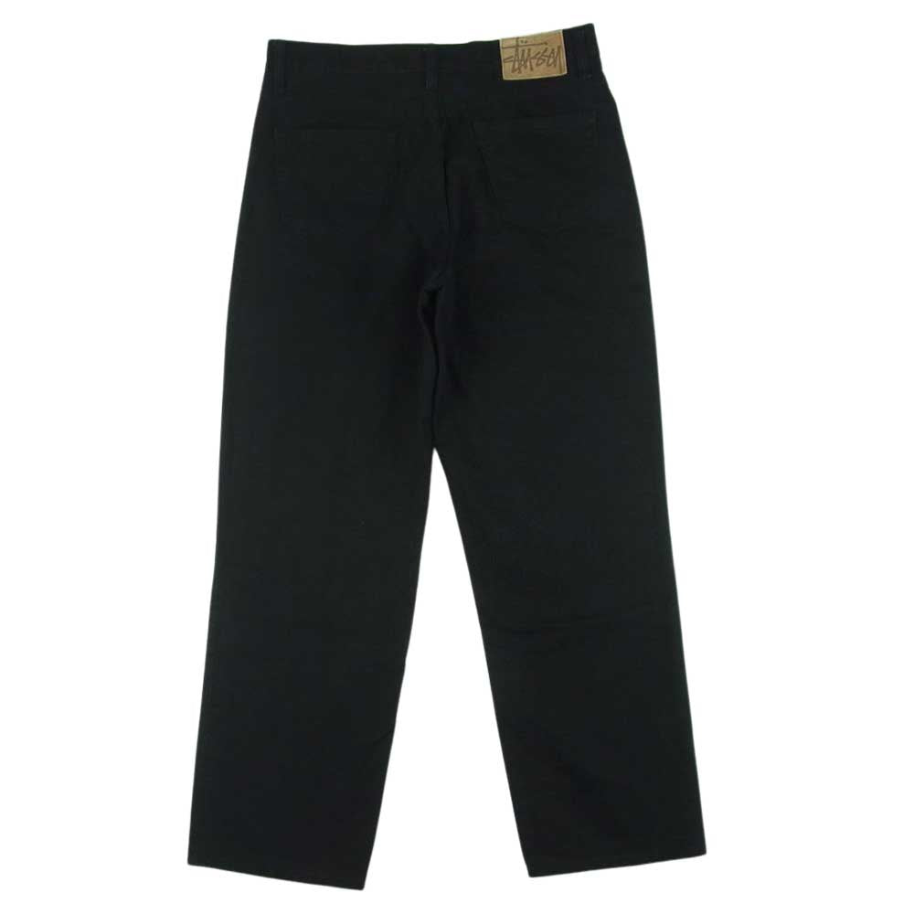 希少 00s old stussy ダブルニー リメイク デニム トルコ製 34 STUSSY ステューシー ブラック デニム パンツ コットン トルコ製