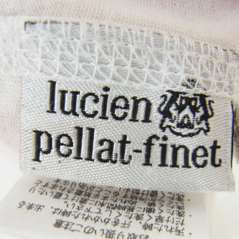 Lucien Pellat-Finet ルシアンペラフィネ 国内正規品 スカル ギター プリント 半袖 Tシャツ ホワイト系 S【中古】