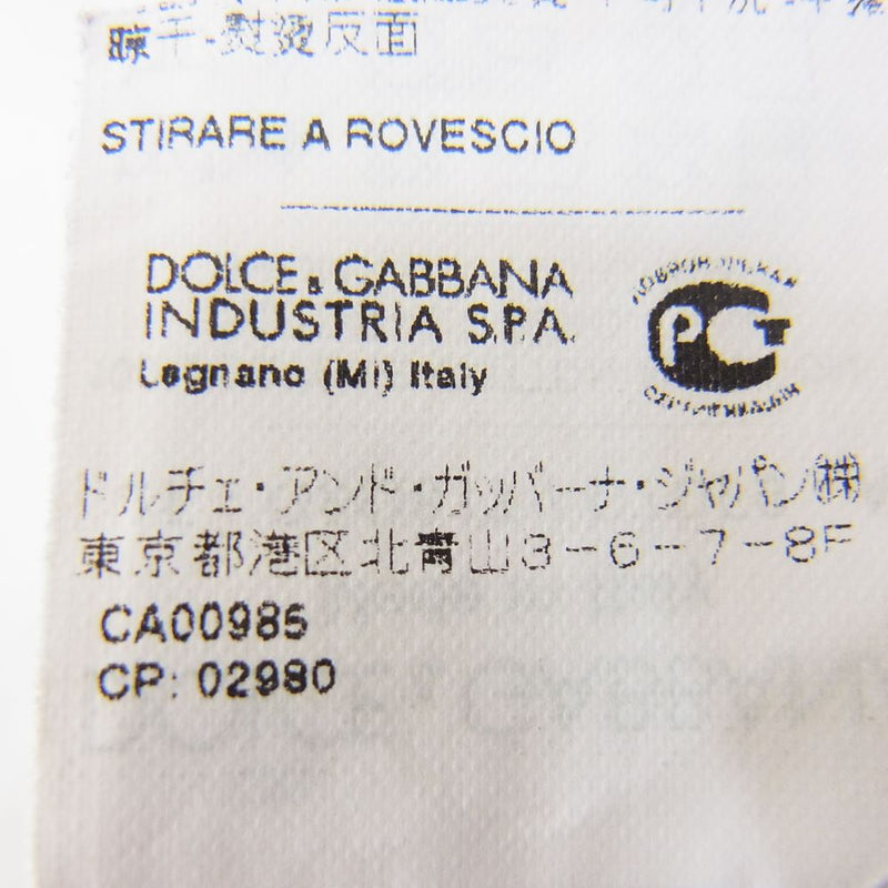 DOLCE&GABBANA ドルチェアンドガッバーナ G8Q81T 国内正規品 マリリンモンロー プリント Vネック 半袖Tシャツ ホワイト系 44【中古】