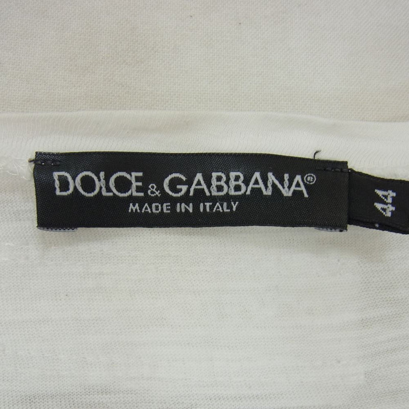 DOLCE&GABBANA ドルチェアンドガッバーナ G8V16T マリリンモンロー プリント 半袖Tシャツ ホワイト系 44【中古】