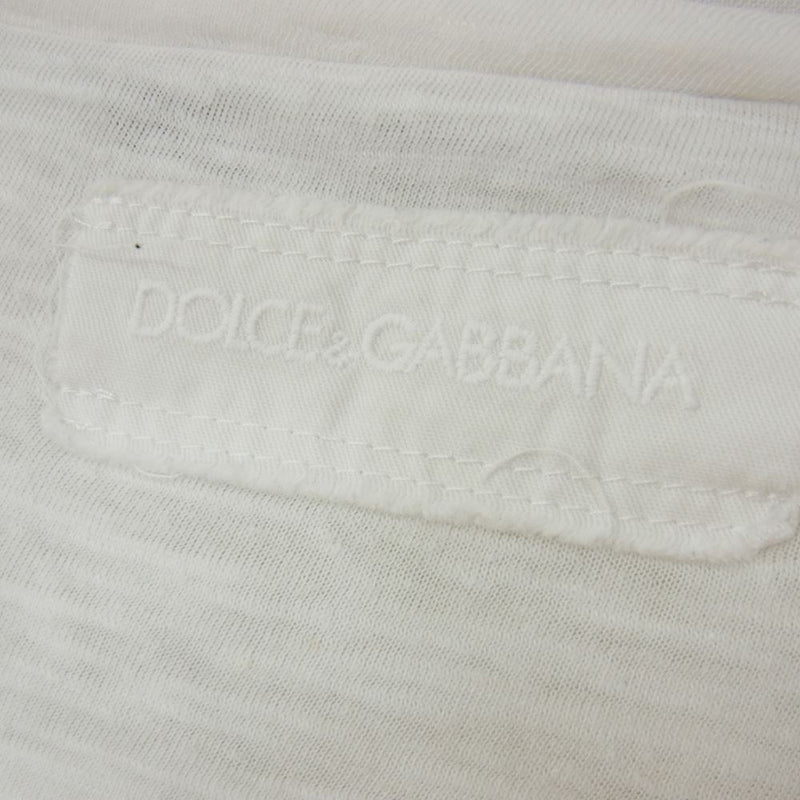 DOLCE&GABBANA ドルチェアンドガッバーナ G8V16T マリリンモンロー プリント 半袖Tシャツ ホワイト系 44【中古】