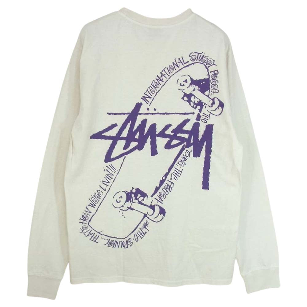 STUSSY ステューシー SKATE POSSE PIGMENT DYED LS TEE コットン 長袖