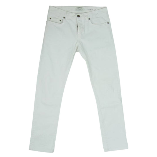 SAINT LAURENT サンローラン 国内正規品 エディ期 15SS 376939 Y877H スキニー ホワイトデニムパンツ ホワイト系 29【中古】