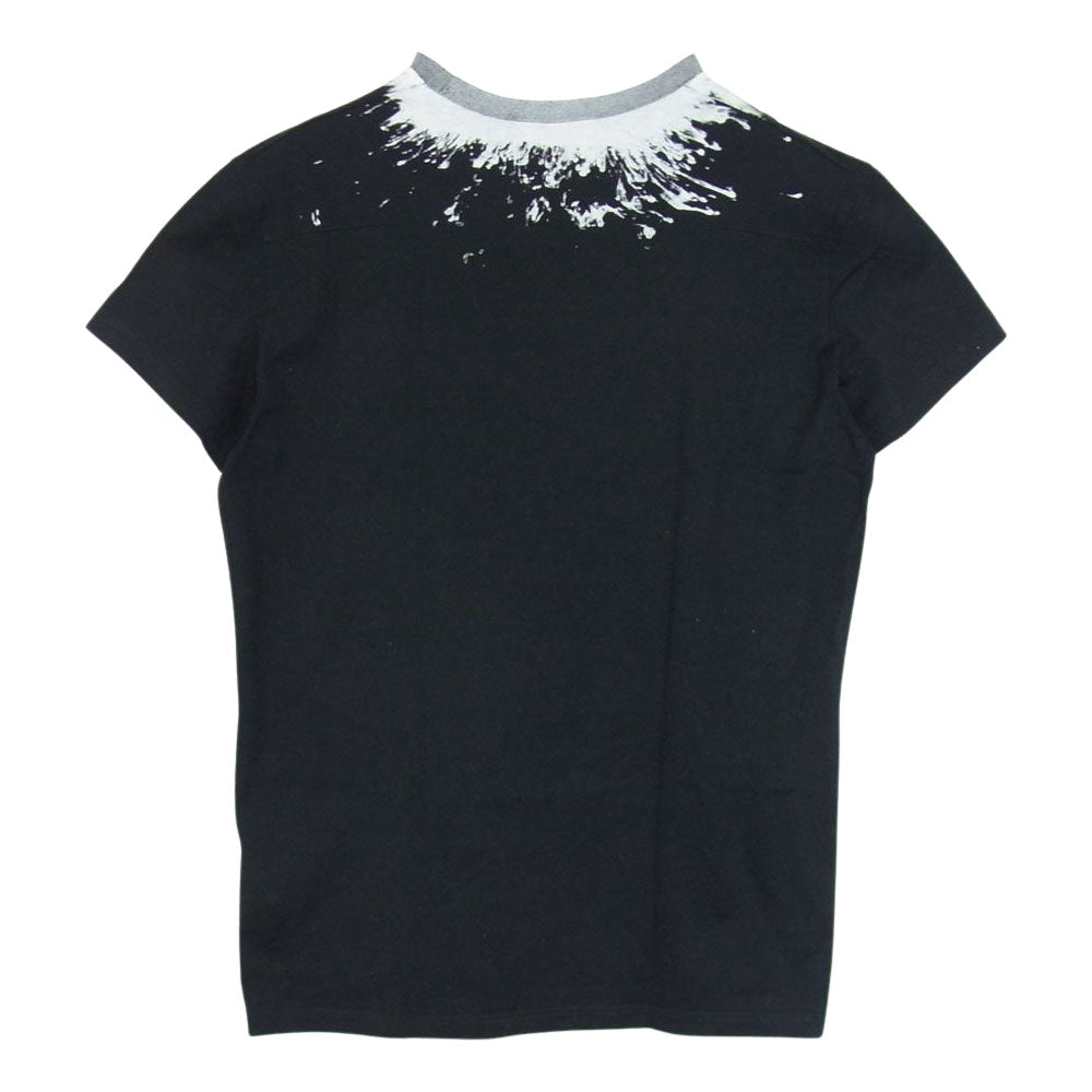DIOR HOMME ディオールオム 0H3369440039 襟 プリント 半袖 Tシャツ ブラック系 XS【中古】
