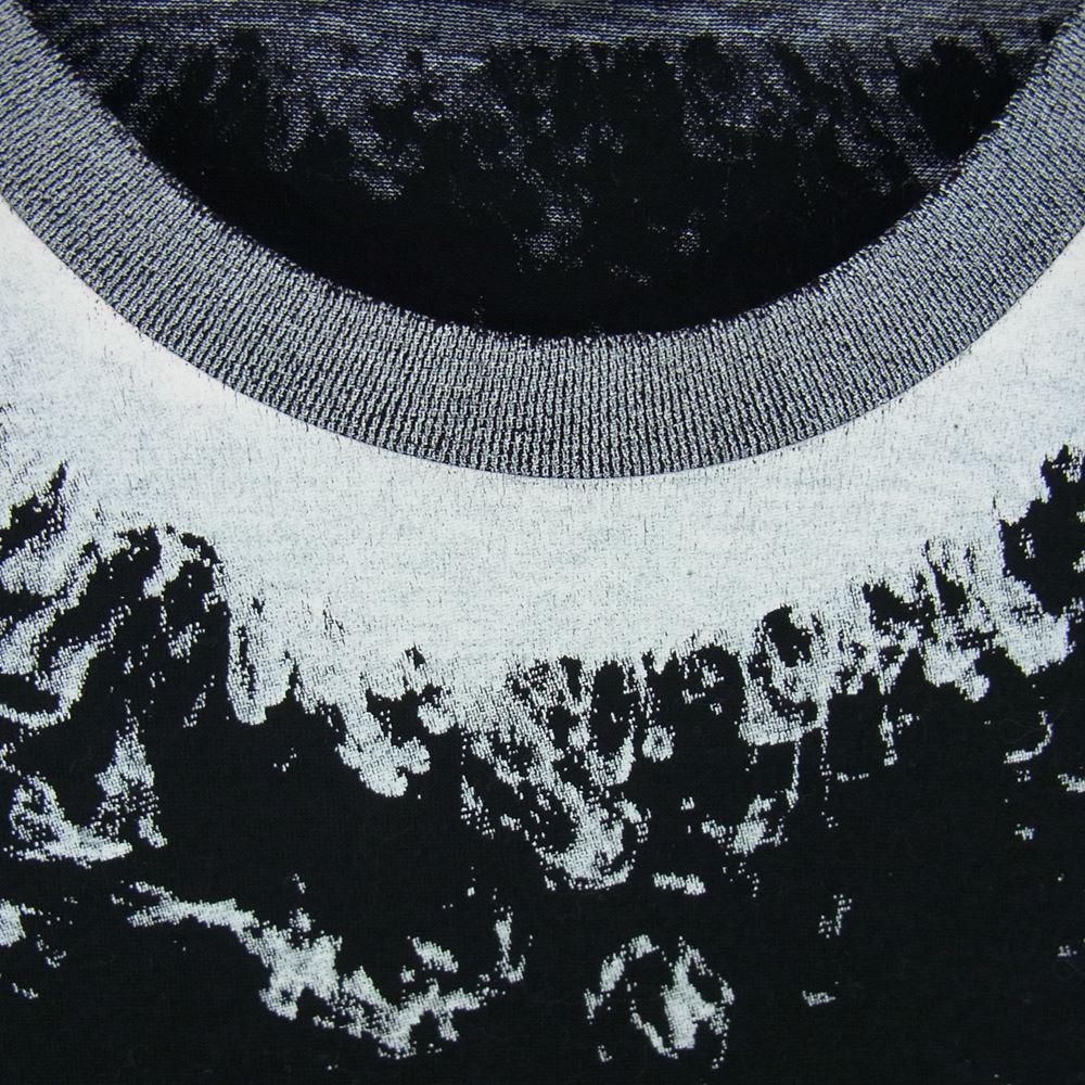 DIOR HOMME ディオールオム 0H3369440039 襟 プリント 半袖 Tシャツ ブラック系 XS【中古】