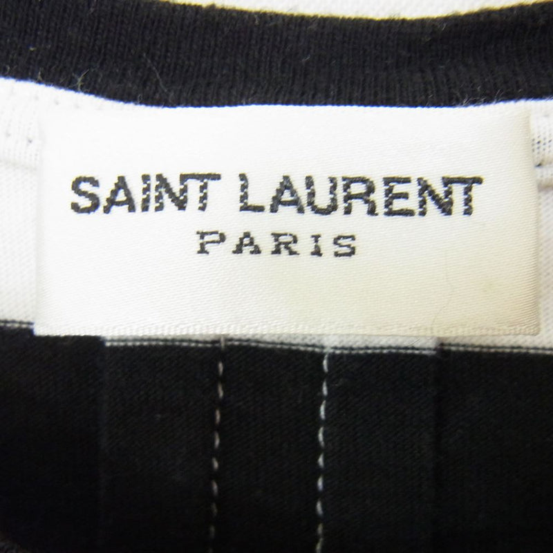 SAINT LAURENT PARIS サンローラン 21SS ボーダーTシャツ-