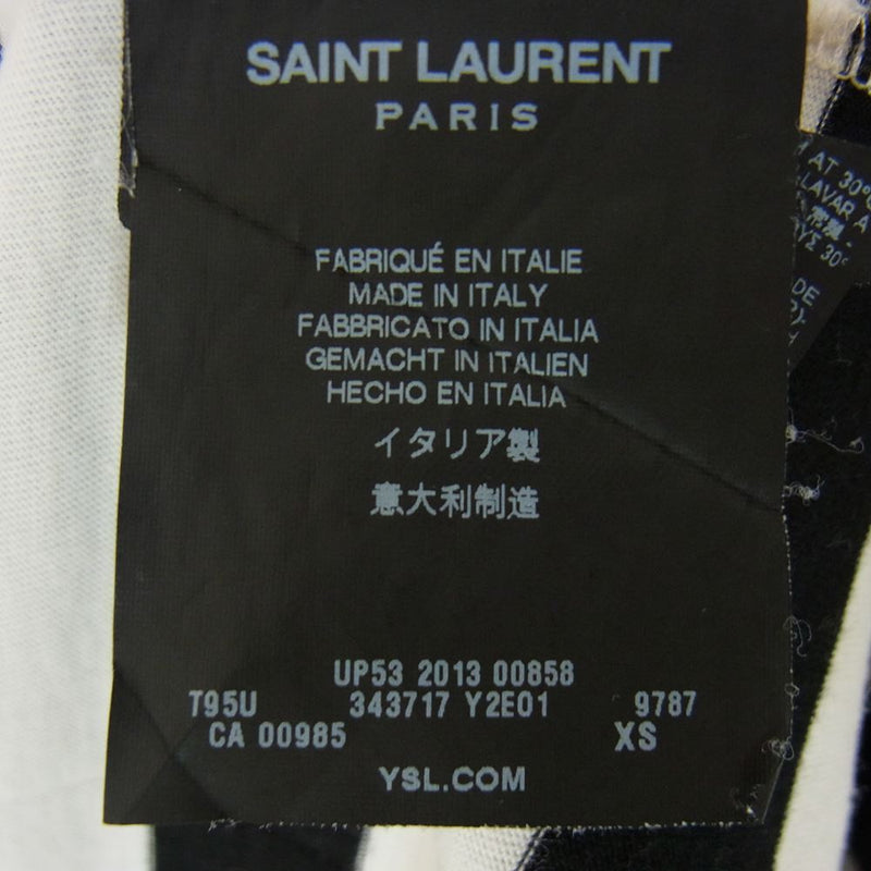 国内正規 Saint Laurent サンローランパリ ボーダー Tシャツ