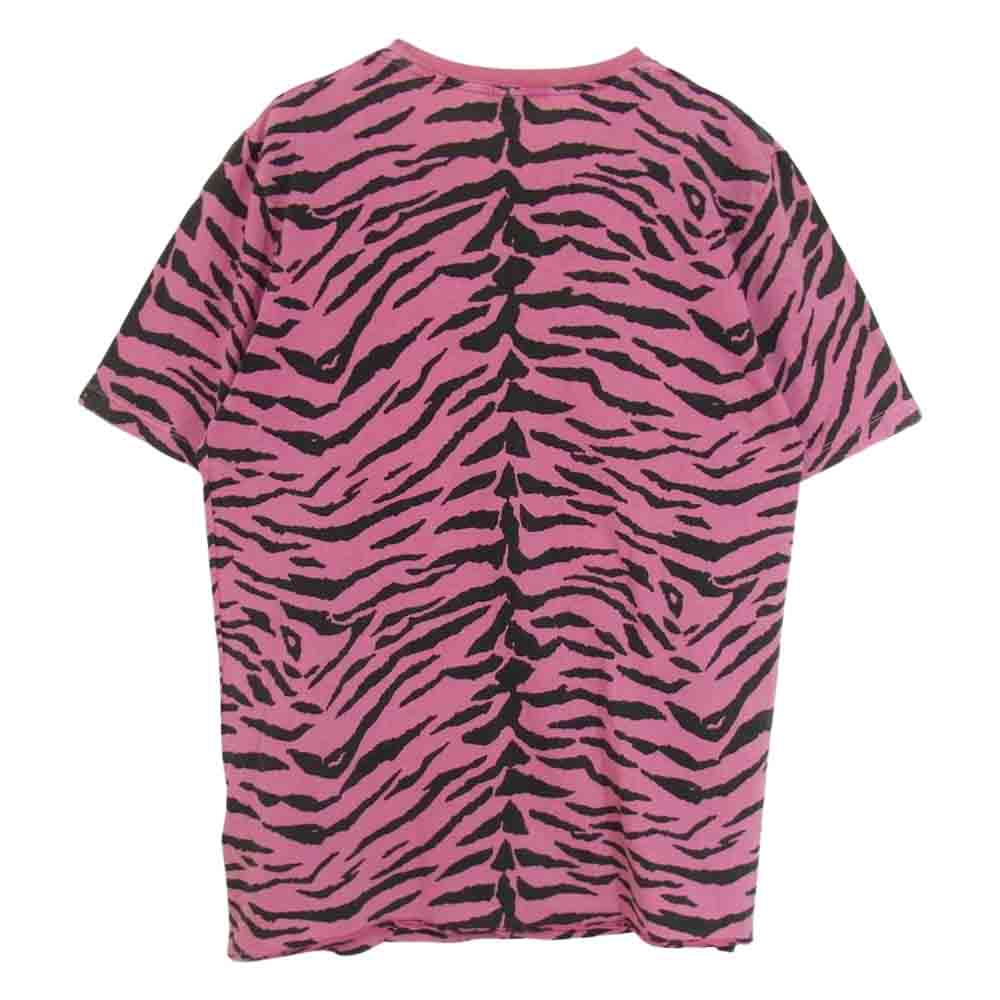 SAINT LAURENT サンローラン 577096 YBIH2 ゼブラ柄 半袖Tシャツ ピンク系 XS【中古】
