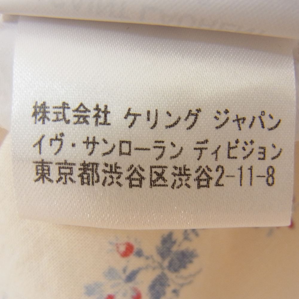 SAINT LAURENT サンローラン 国内正規品 エディ期 15SS 373285 Y572H 花柄 ウエスタン 長袖シャツ ベージュ系 36【中古】