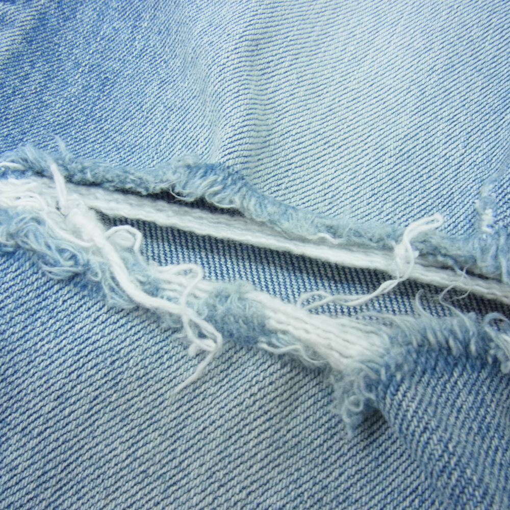 SAINT LAURENT サンローラン 国内正規品 606663 YO507 Knee Crash Skinny Jean ダメージ加工 スキニーデニムパンツ インディゴブルー系 29【中古】