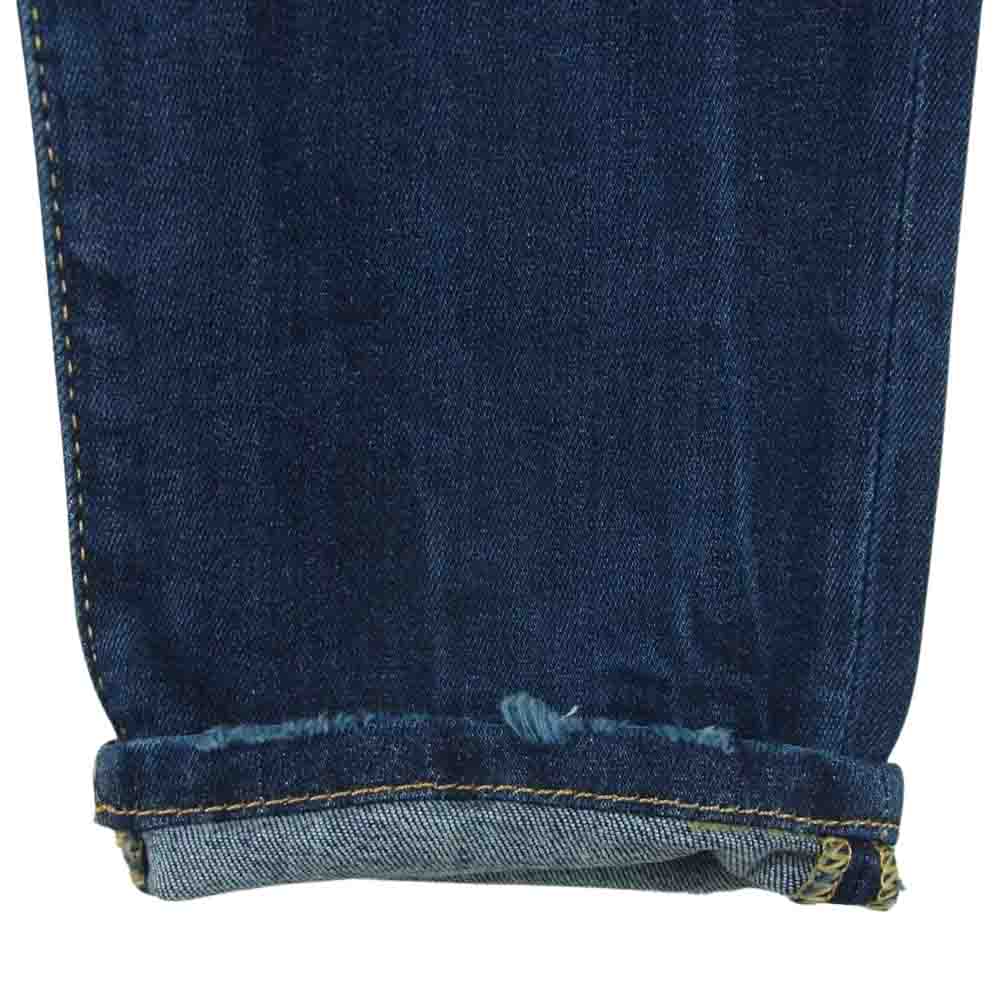 DSQUARED2 ディースクエアード 国内正規品 S74LB0923 S30708 SUPER TWINKY JEAN ダメージ加工 スタッズ スキニー デニム パンツ インディゴブルー系 44【中古】