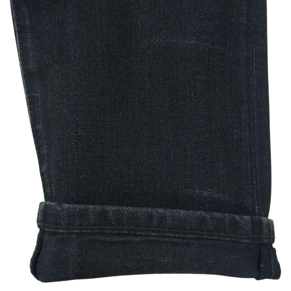 SAINT LAURENT サンローラン 国内正規品 456693 Y869L ニークラッシュ スタッズ スキニー デニムパンツ ブラック系 30【中古】