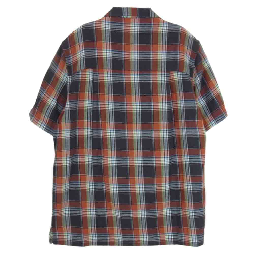 SAINT LAURENT サンローラン 国内正規品 エディ期 16SS 411911 Y699L チェック オープンカラー 半袖シャツ マルチカラー系 XS【中古】