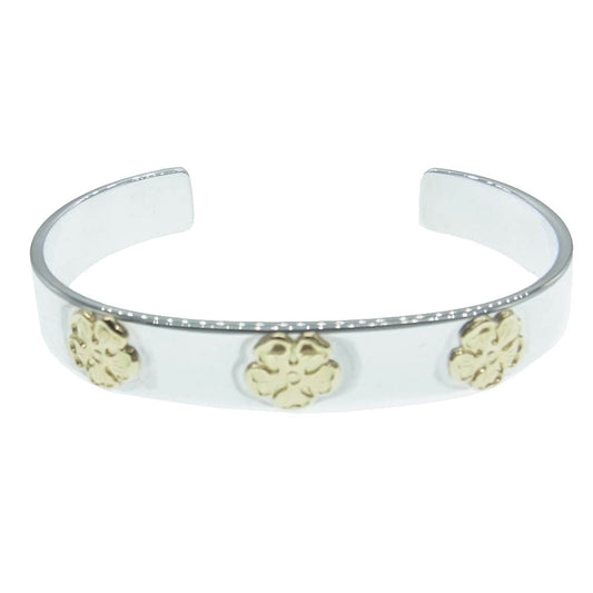 TARO WASHIMI ワシミタロウ 鷲見太郎 ギャランティ付属 M plain bangle M K18 flower metal x3 M プレーン バングル M K18 フラワー メタル バングル【中古】