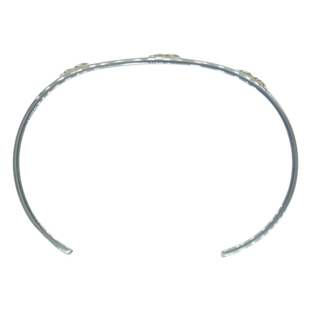 TARO WASHIMI ワシミタロウ 鷲見太郎 ギャランティ付属 M plain bangle M K18 flower metal x3 M プレーン バングル M K18 フラワー メタル バングル【中古】