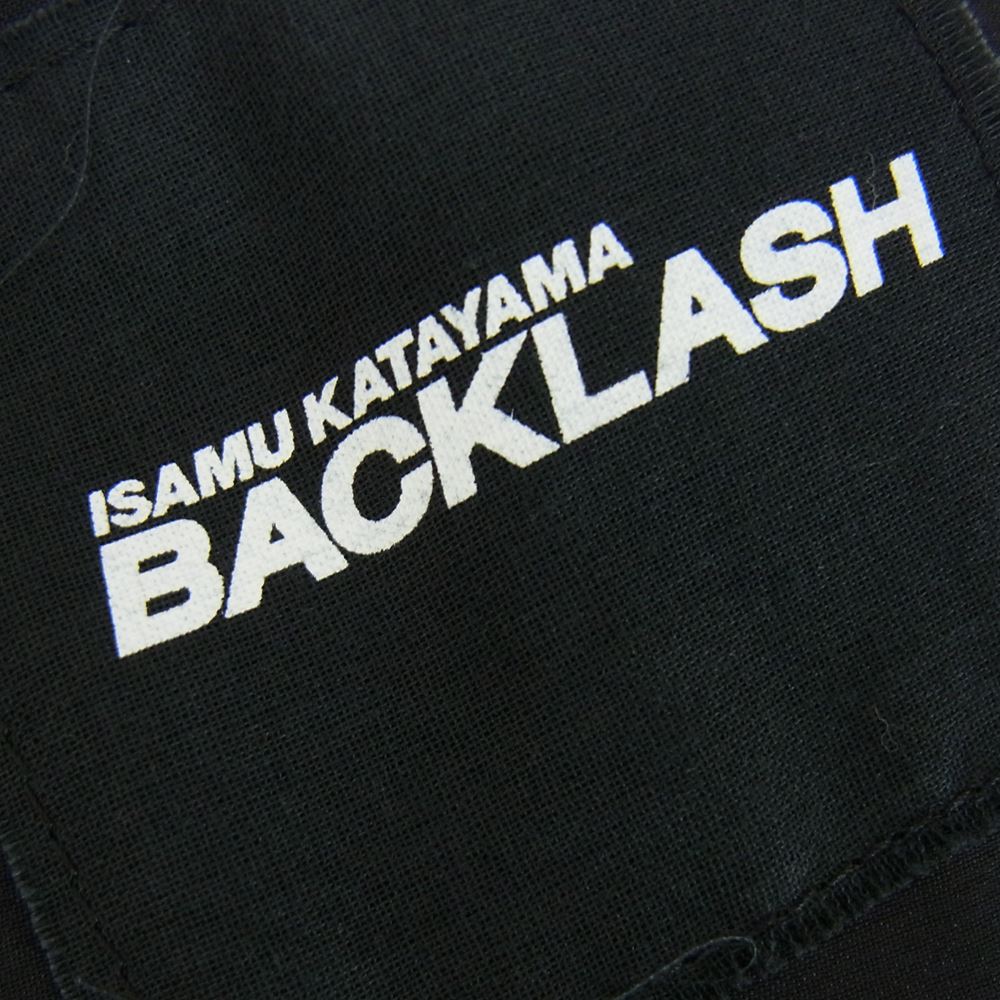 ISAMUKATAYAMA BACKLASH イサムカタヤマバックラッシュ 22SS 1986-02 HAND DRAW ALOHA ハンドペイント アロハ 長袖 シャツ ブラック系 L【美品】【中古】