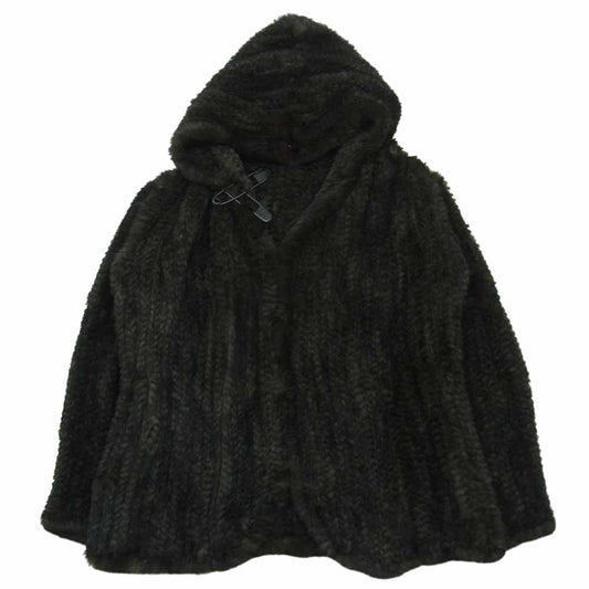 ISAMUKATAYAMA BACKLASH イサムカタヤマバックラッシュ 1160-02 SHELL RABBIT FUR ラビットファー コート ダークブラウン系 M【中古】