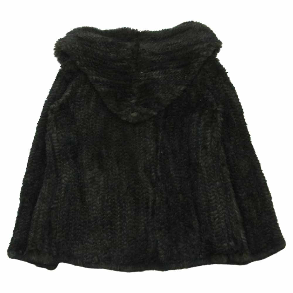 ISAMUKATAYAMA BACKLASH イサムカタヤマバックラッシュ 1160-02 SHELL RABBIT FUR ラビットファー コート ダークブラウン系 M【中古】