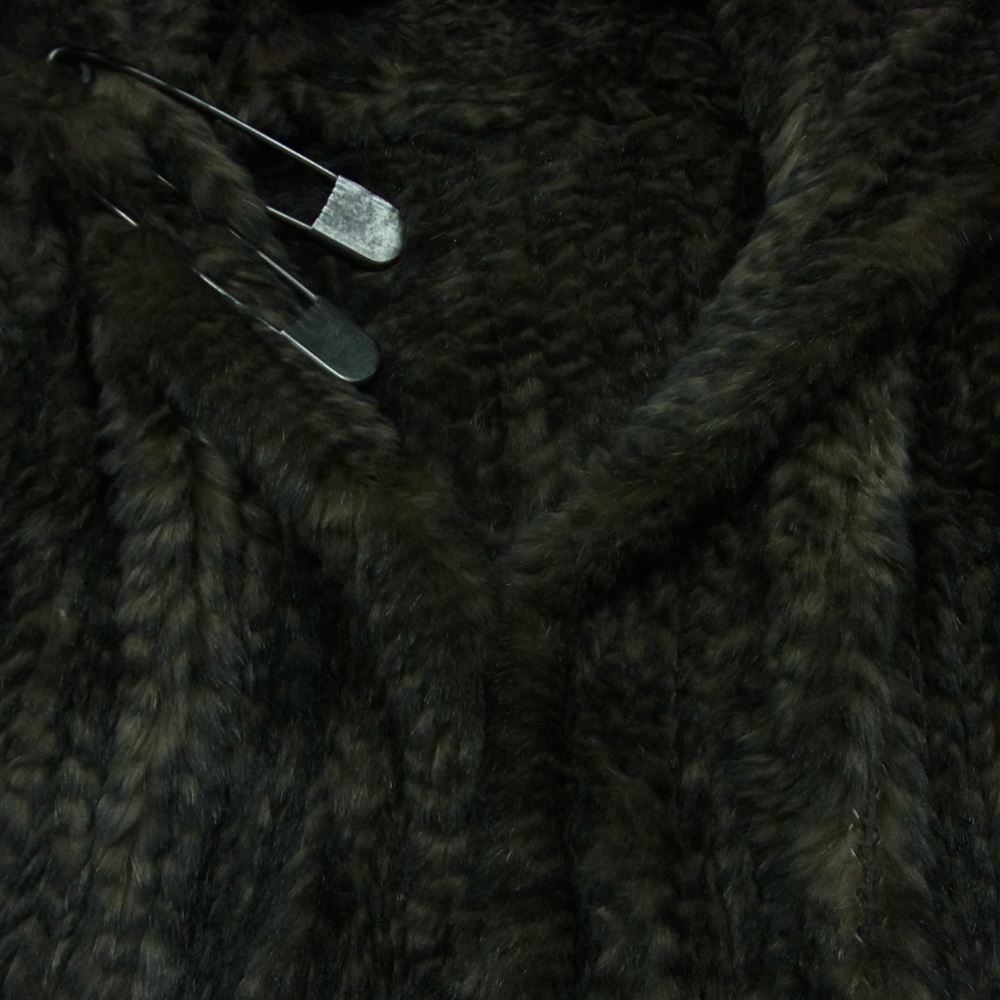 ISAMUKATAYAMA BACKLASH イサムカタヤマバックラッシュ 1160-02 SHELL RABBIT FUR ラビットファー コート ダークブラウン系 M【中古】