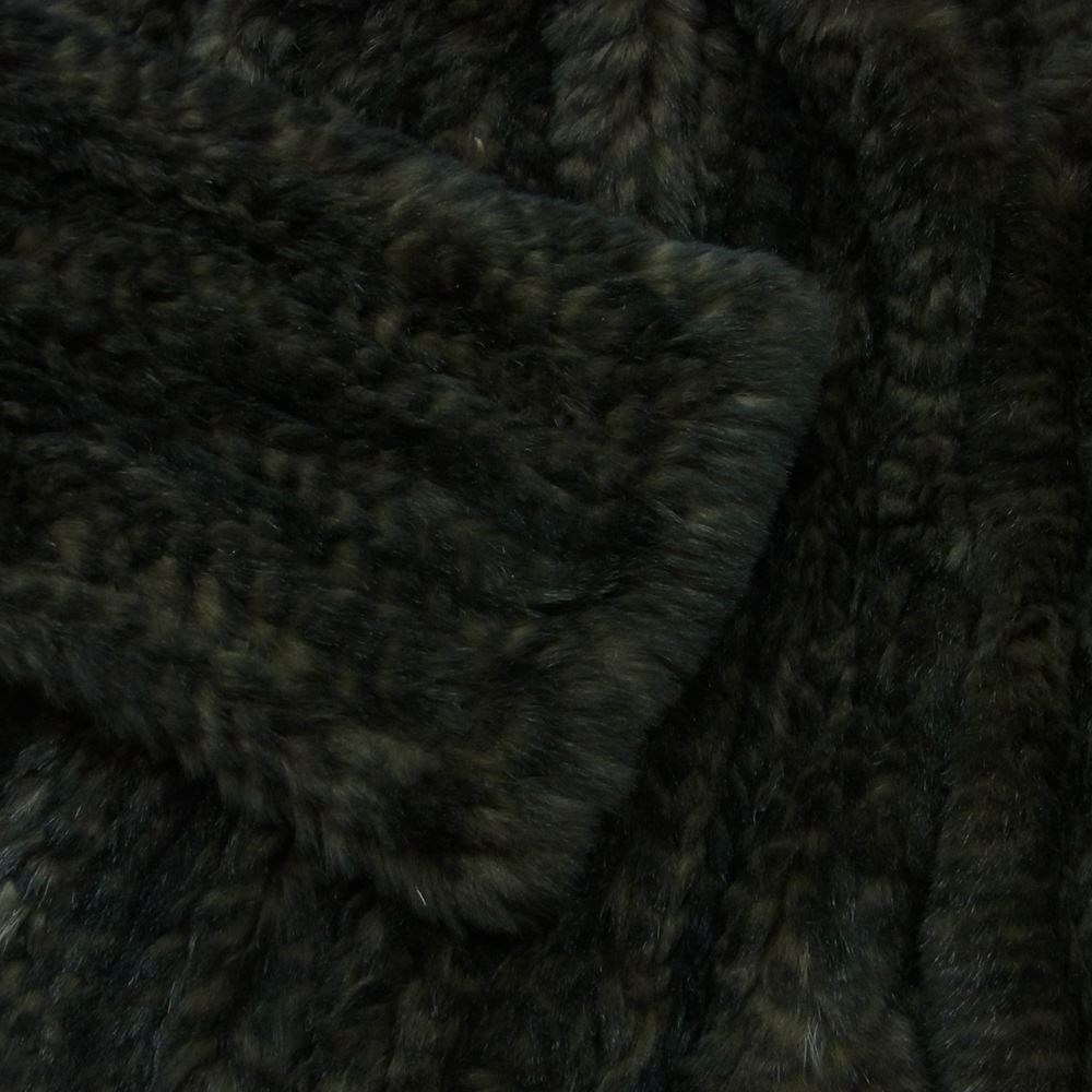 ISAMUKATAYAMA BACKLASH イサムカタヤマバックラッシュ 1160-02 SHELL RABBIT FUR ラビットファー コート ダークブラウン系 M【中古】