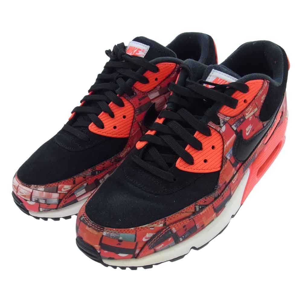 NIKE ナイキ 21SS AQ0926-001 AIR MAX ATMOS 90 RED WE LOVE NIKE エアマックス アトモス スニーカー オレンジ系 ブラック系 28.5cm【中古】