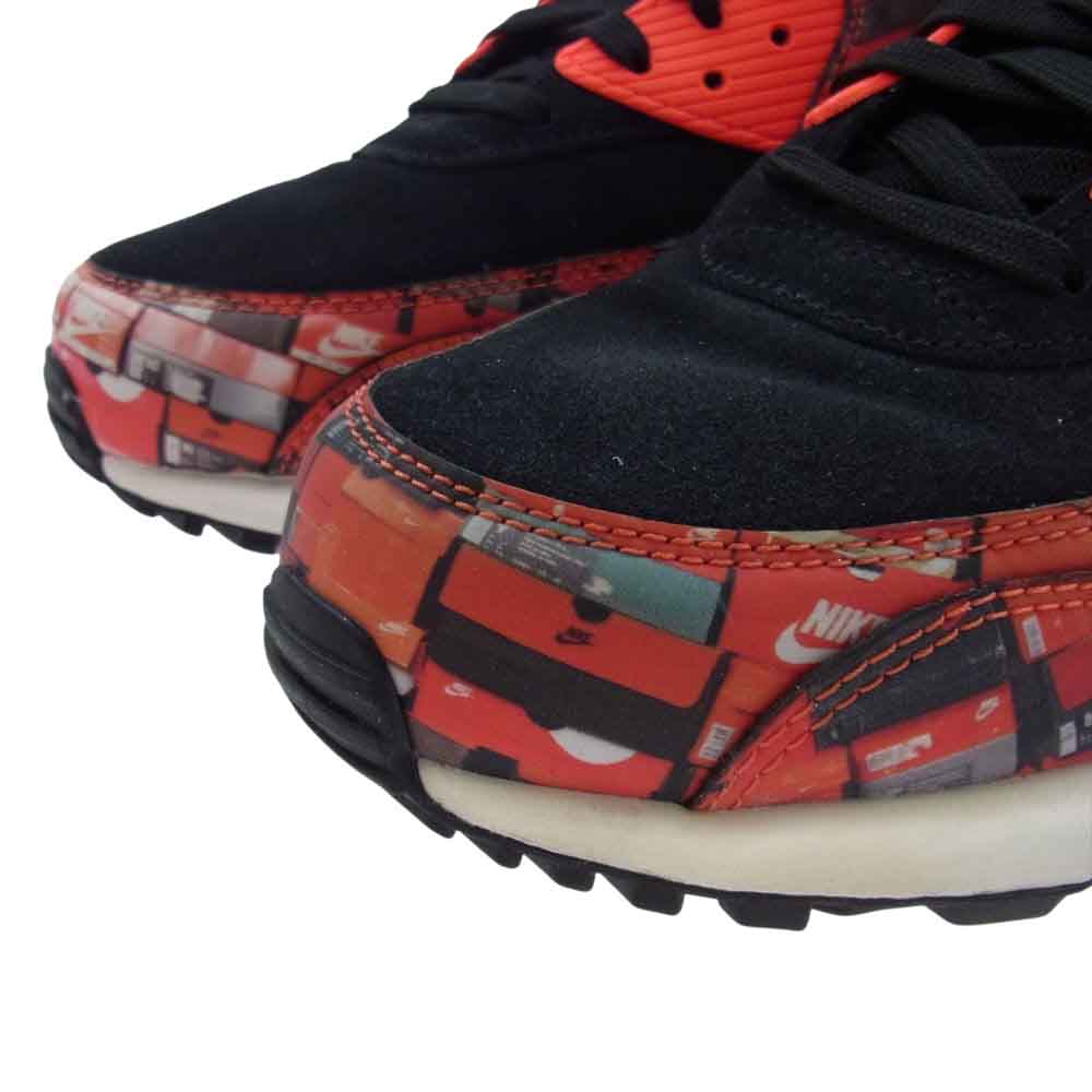 NIKE ナイキ 21SS AQ0926-001 AIR MAX ATMOS 90 RED WE LOVE NIKE エアマックス アトモス スニーカー オレンジ系 ブラック系 28.5cm【中古】