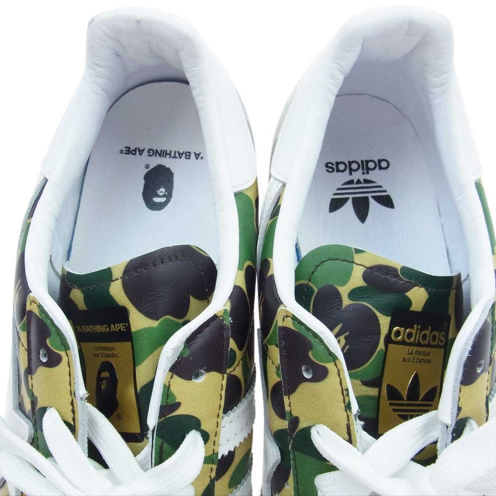 adidas アディダス GZ8981 ×  BAPE SUPERSTAR 80S BAPE ABC べイプ スーパースター カモ ローカット スニーカー マルチカラー系 グリーン系 28.5cm【中古】