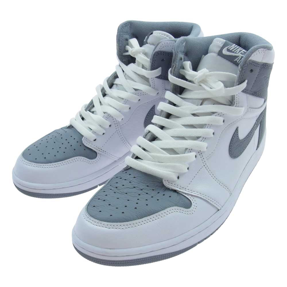 NIKE ナイキ 555088-037 Air Jordan 1 High OG Stealth エア ジョーダン 1 レトロ ハイ オリジナル ステルス スニーカー グレー系 ホワイト系 28.5cm【中古】