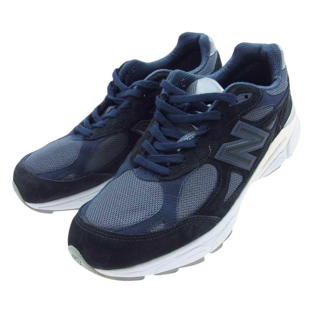 NEW BALANCE ニューバランス M990KI3 USA製 KITH RONNIE FIEG キス ロニー ファイグ スニーカー ブラック系 ダークネイビー系 28.5cm【中古】