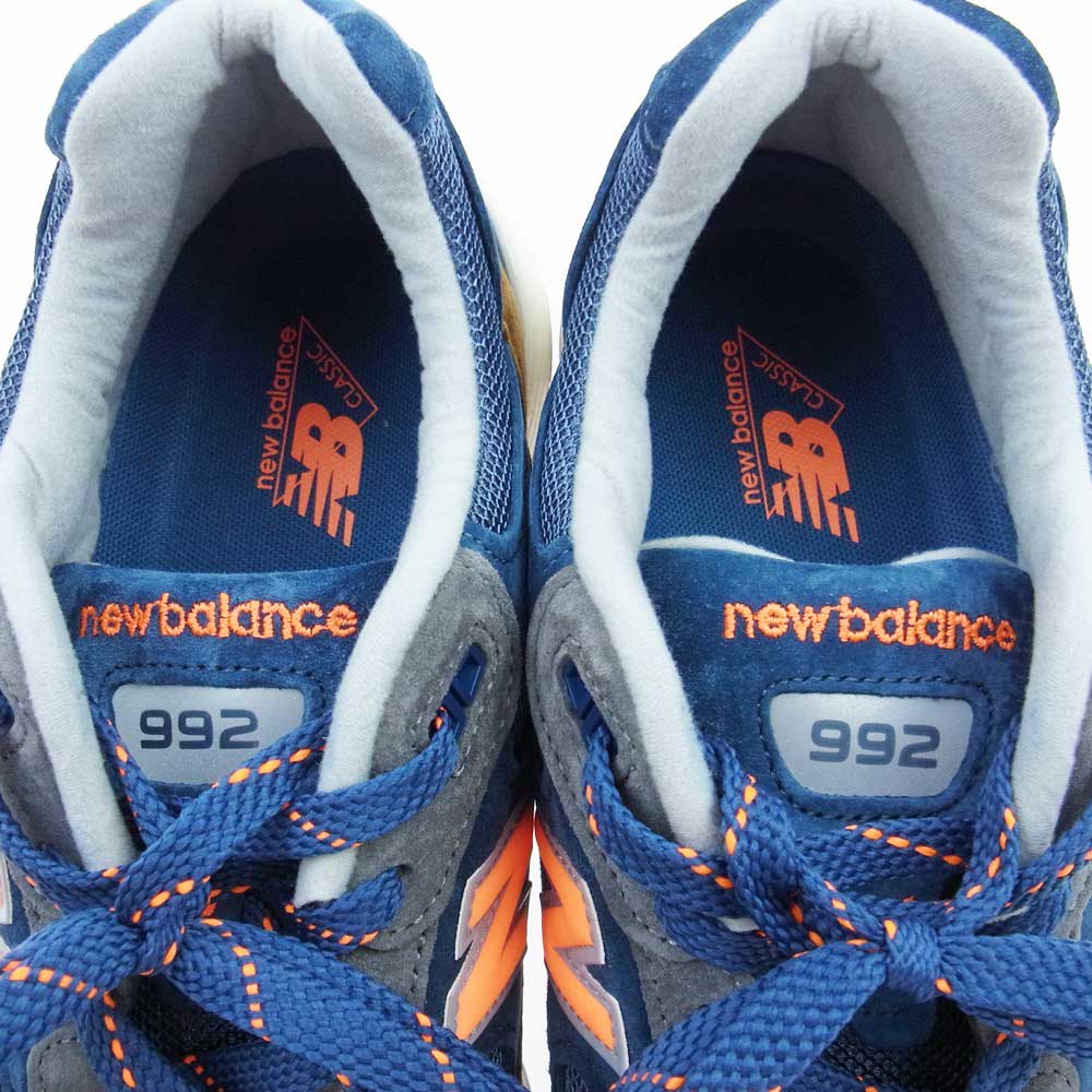 NEW BALANCE ニューバランス M992JC × J. Crew New York ジェイクルー ニューヨーク アメリカ製 スニーカー ブラウン系 ネイビー系 28.5cm【中古】