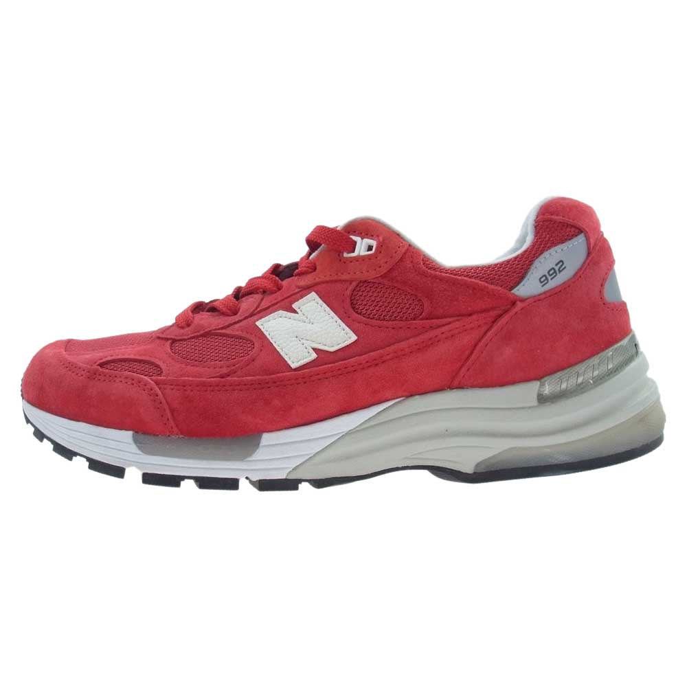 NEW BALANCE ニューバランス M992KR × KITH キス USA製 Kithmas Red キスマス レッド スニーカー レッド系 28.5cm【中古】