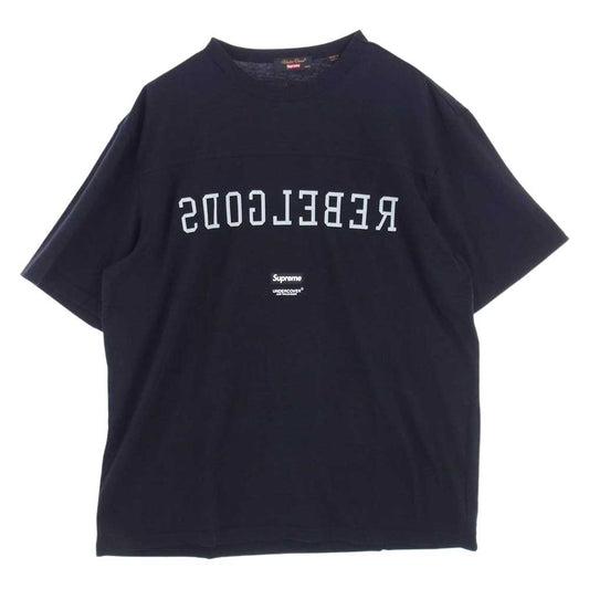 Supreme シュプリーム 23SS SP1C4804 × Undercover アンダーカバー Football Top フットボール トップ  半袖 Tシャツ ブラック系 L【極上美品】【中古】