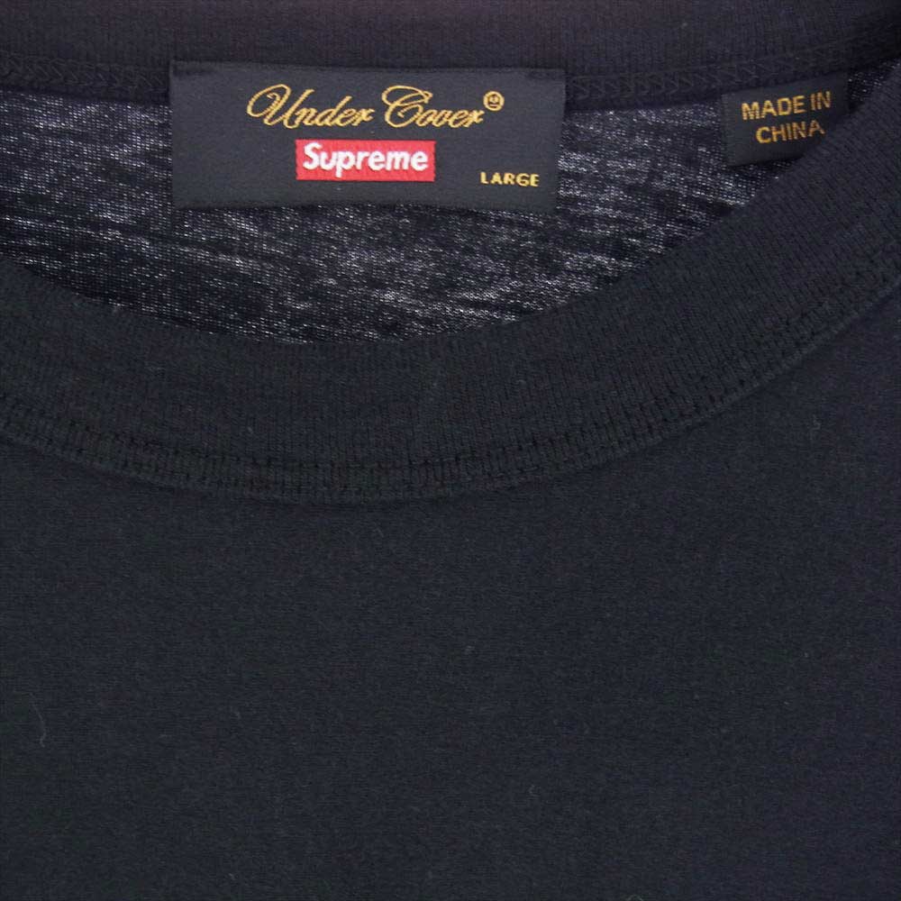 Supreme シュプリーム 23SS SP1C4804 × Undercover アンダーカバー Football Top フットボール トップ  半袖 Tシャツ ブラック系 L【極上美品】【中古】