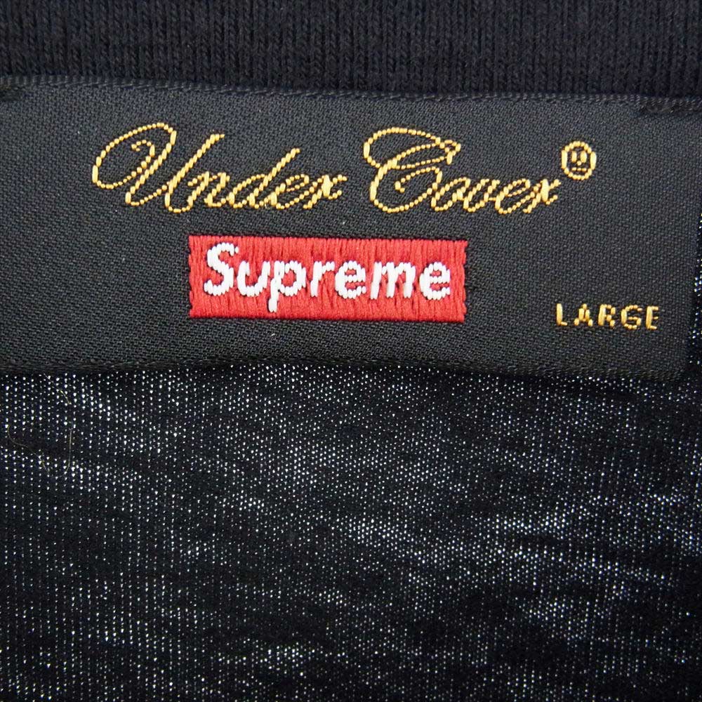 Supreme シュプリーム 23SS SP1C4804 × Undercover アンダーカバー Football Top フットボール トップ  半袖 Tシャツ ブラック系 L【極上美品】【中古】