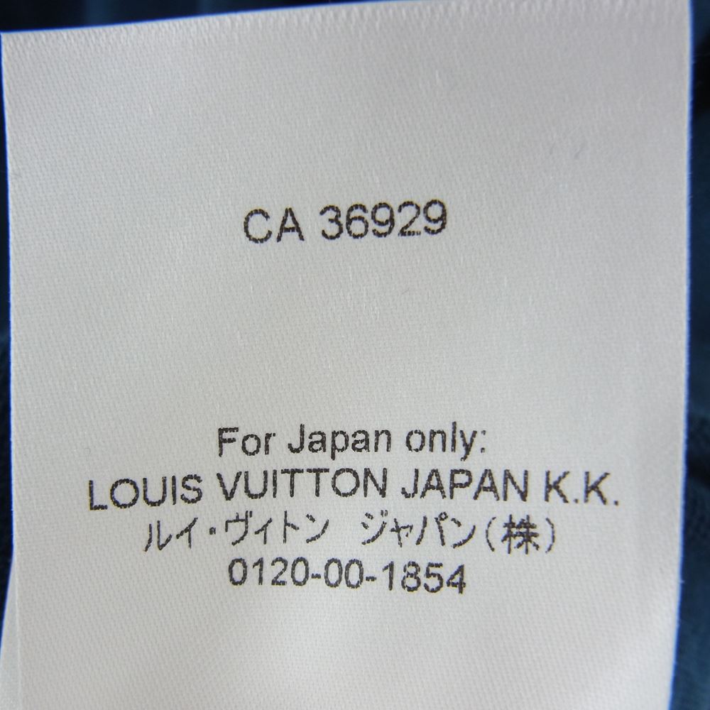 LOUIS VUITTON ルイ・ヴィトン 22AW RM222V JS5 HNN10W Jazz Trumpeter ジャズ トランぺッター シグネチャー クルーネック 半袖 Tシャツ ブルー系 L【中古】