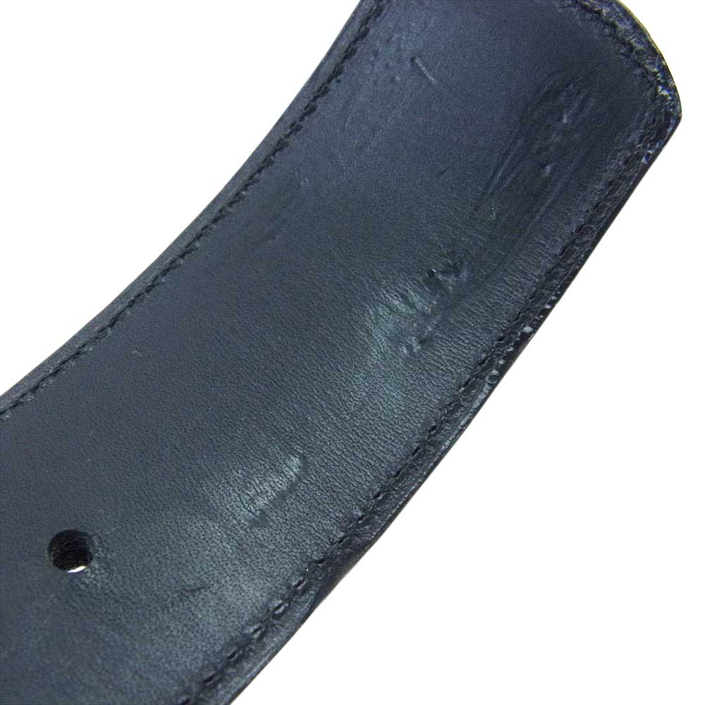 CHROME HEARTS クロムハーツ（原本無） BELT STRAP 1.5 レザー ベルト ストラップ 30インチ ブラック系 30【中古】