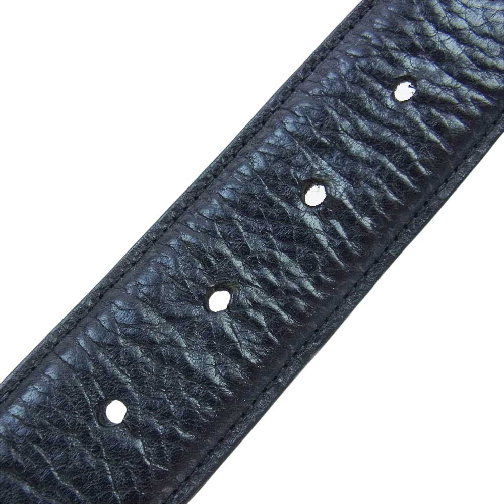 CHROME HEARTS クロムハーツ（原本無） BELT STRAP 1.5 レザー ベルト ストラップ 30インチ ブラック系 30【中古】