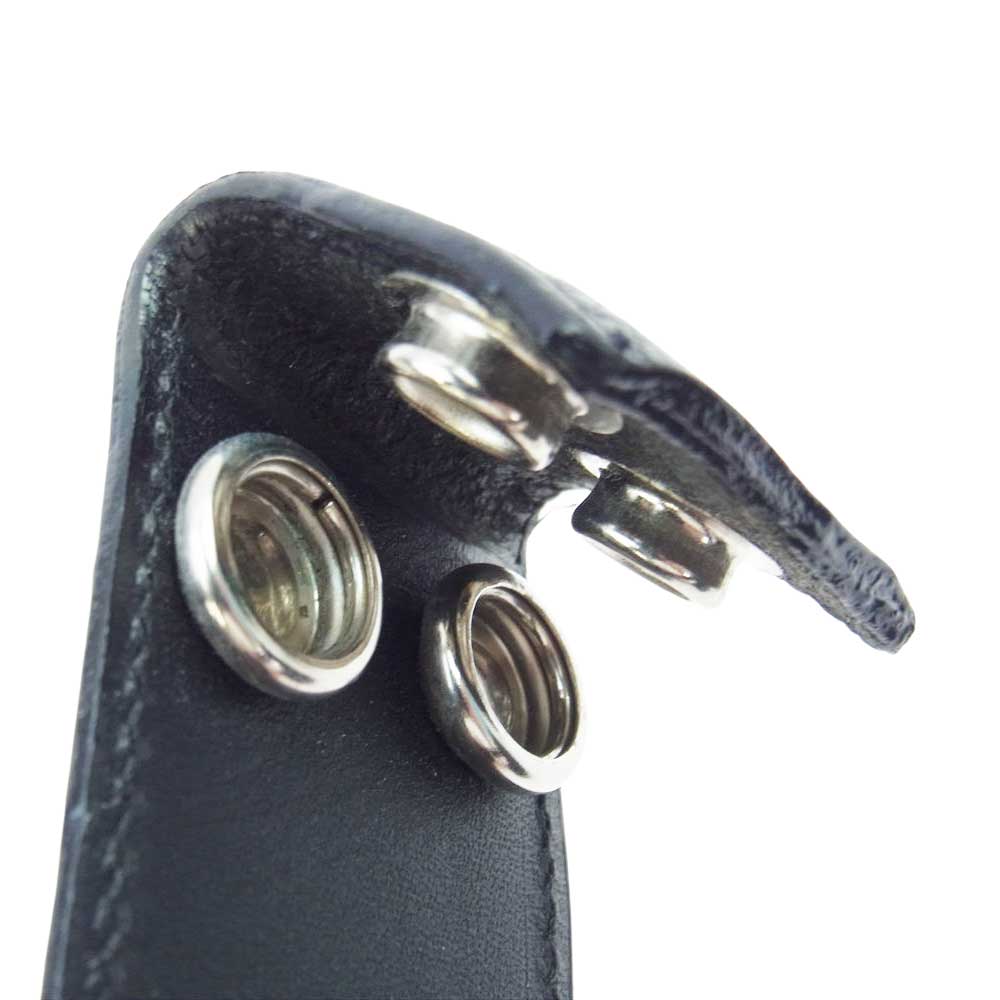 CHROME HEARTS クロムハーツ（原本無） BELT STRAP 1.5 レザー ベルト ストラップ 30インチ ブラック系 30【中古】