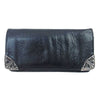 CHROME HEARTS クロムハーツ（原本無） LNG SNGL FOLD TIPS シングルフォールド レザー ロング ウォレット 長財布 ブラック系【中古】