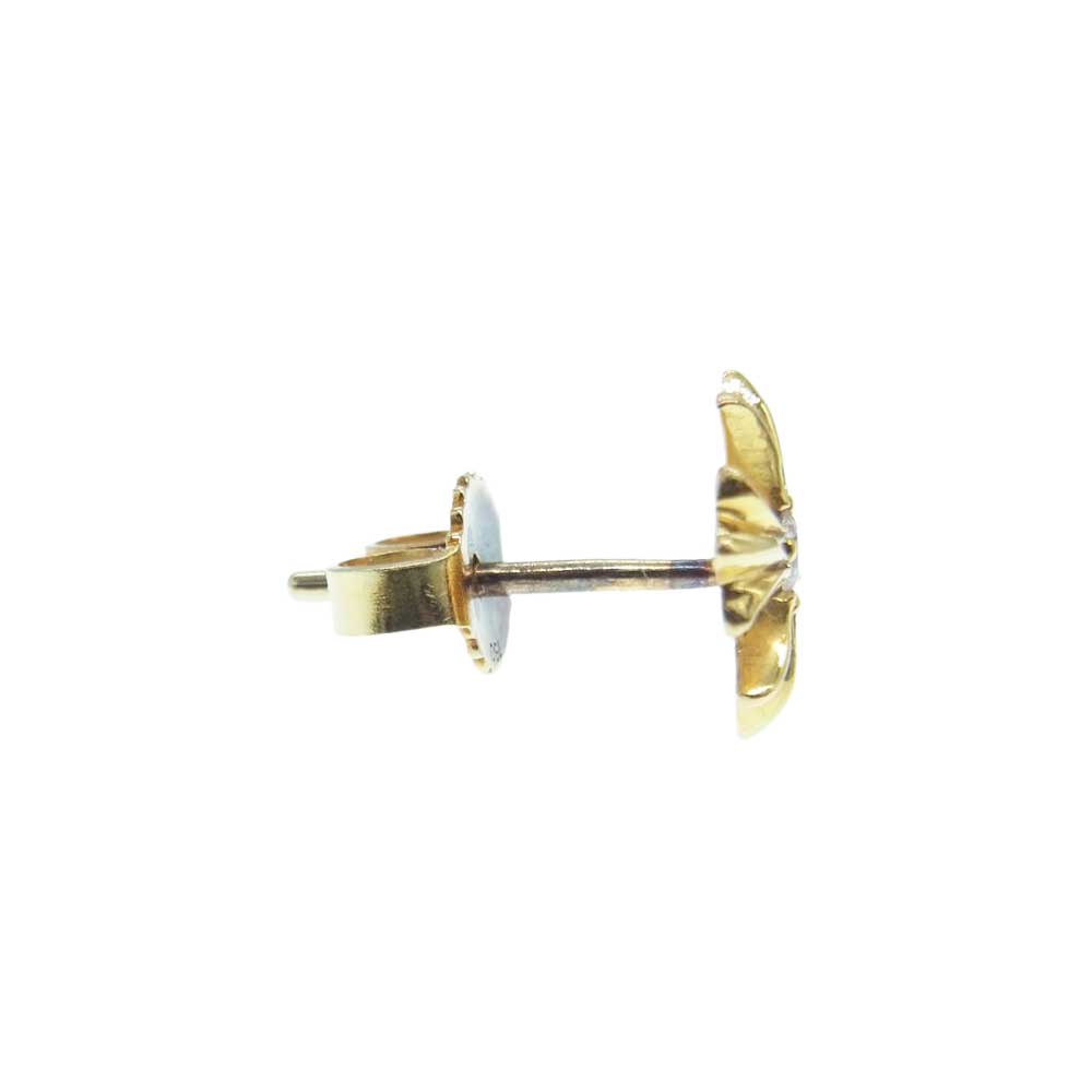 CHROME HEARTS クロムハーツ（原本有） ER STUD No2 CH PLUS DMND 22K CHプラス スタッド ダイヤモンド ピアス ゴールド系【中古】