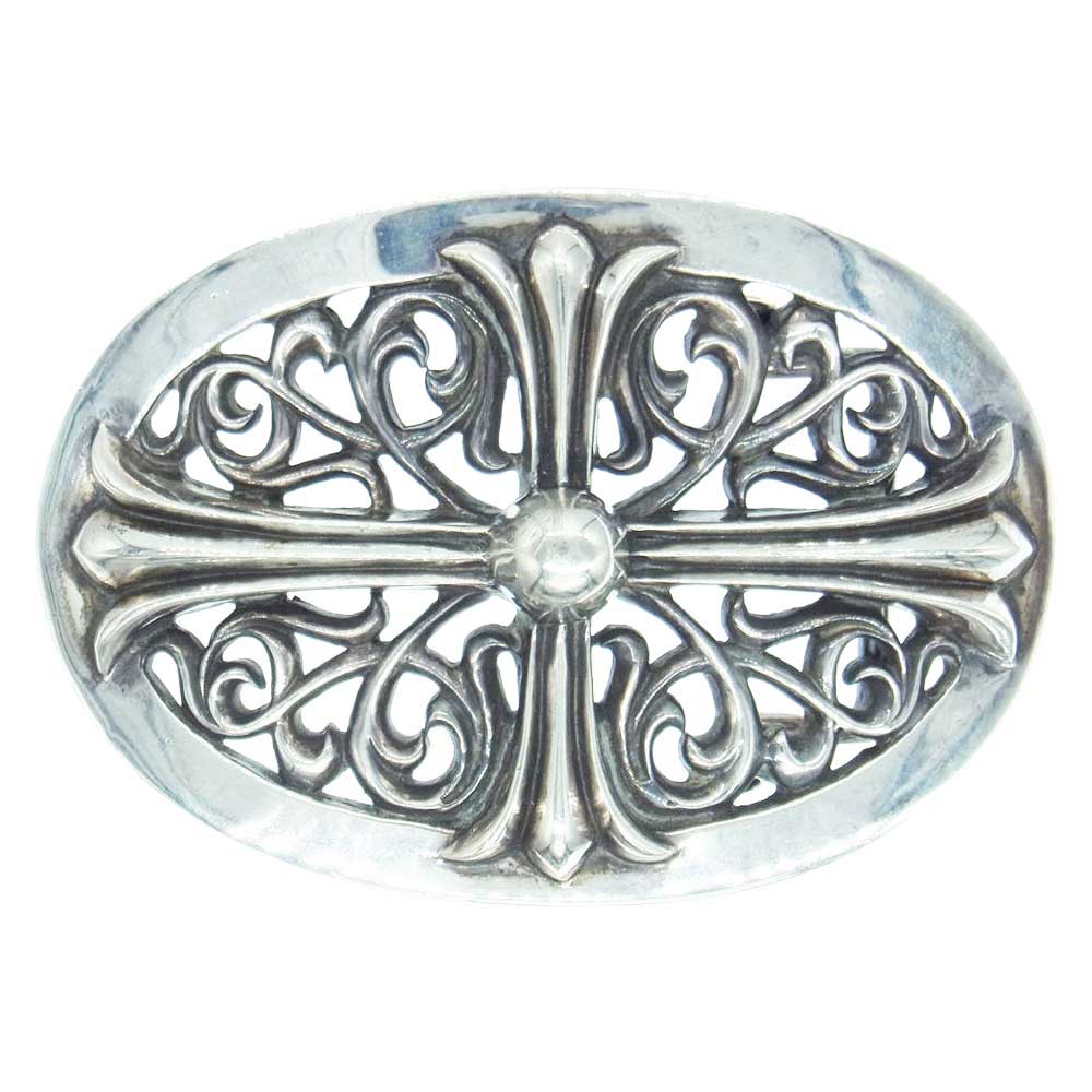 CHROME HEARTS クロムハーツ（原本無） BUCKL OVAL LG CROSS ラージ クラシックオーバル クロス バックル シルバー系【中古】