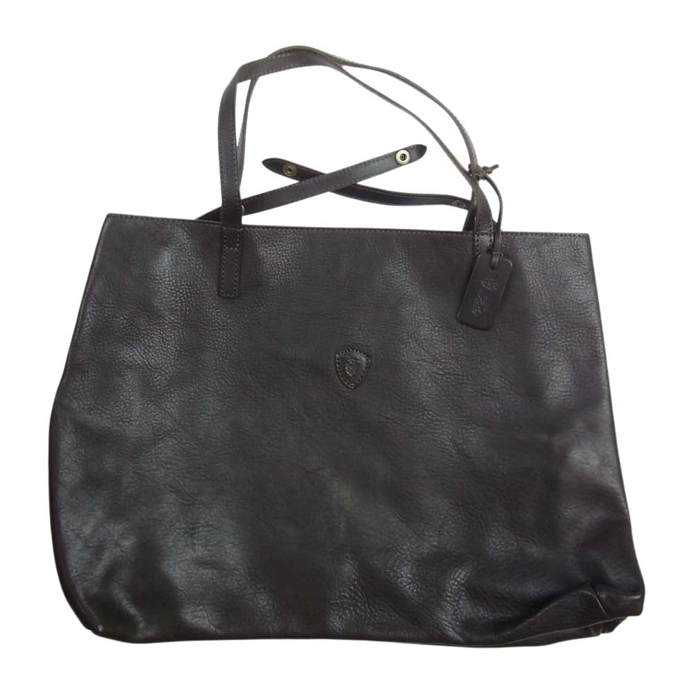 Felisi フェリージ 11-91/NK+DS152 レザー トート バッグ ダークブラウン系【美品】【中古】