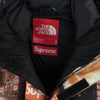 Supreme シュプリーム 22AW The North Face 800-Fill Half Zip Hooded Pullover ノースフェイス ハーフジップ フード プルオーバー ダウン ジャケット ブラック系 M【中古】